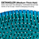 Olivia Garden OG Brush Detangler Medium-Thick - Blue Olivia Garden