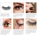 Leipple False Eyelashes 5 Pairs - Professional Reusable 3D Mink Lashes - Handmade Natural Thick Fluffy Fake Eyelashes with Stainless Steel Eyelash Tweezers (Bomb) Leipple