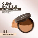 Covergirl Clean Invisible Pressed Powder, Lightweight, Breathable, Vegan Formula, Warm Nude 158, 0.38oz Infinity Warehouse