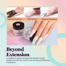 Beetles Acrylic Powder Nail Kit, 6 Colors Pastel  Nude Pink Yellow Blue Acrylic Nails Professional Acrylic Powder Set Nail Art Manicure DIY Home Gifts for Women beetles Gel Polish Store