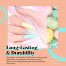 Beetles Pastel Dip Powder Nail Kit Starter - Spring Summer 6 Colors Nail Dipping Powder Set for DIY Salon Nail Art Manicure with Base Top Coat Activator Brush Saver Gifts for Women, 0.6 fl.Oz/Each beetles Gel Polish