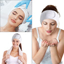 Simnice 6 Pieces Spa Facial Headbands Adjustable Head Wraps for women,Makeup Shower Bath Facial Wraps Sports Headband Terry Cloth Adjustable Stretch Towel with Magic Tape Simnice