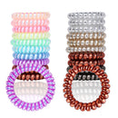 Ordermore 20pcs Spiral Hair Ties No Crease, Colorful Traceless Hair Ties, Elastic Coil Hair Ties for Women Girls, Waterproof Hair Coils for for Any Kinds of Hair (20PCS) Ordermore Store