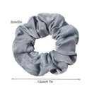 Silk Satin Scrunchies Women Hair Ties - Ivyu Big Scrunchy Ponytail Holder No Crease Hair Bands Soft Elastic No Hurt Your Hair for Vsco Girl Women Black Gray Dark Blue Light Blue Ivyu Store