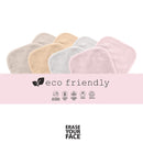 ERASE YOUR FACE Face Reusable Makeup Removing Cloths With Friendly Packaging By Danielle Enterprises 4 pack D50007, ECO, 1 Count ERASE YOUR FACE