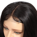 4x4 Inch Lace Front Wig Body Wave 1 Piece, 100% Unprocessed Human Hair Lace Closure Wigs with Baby Hair, Natural Color Bodywave Wavy Curl Wigs 150% Density (22", 1B, 150%) ALISFEEL