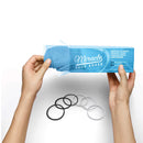 Miracle Face Erase 2 Pack Makeup Remover Face Cloths, Chemical-free, Microfiber, 6 Hair Ties (2 Count, Sapphire) miracle FACE ERASE