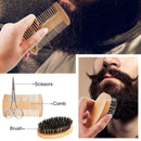 Beard Kit,Beard Growth Kit,Beard Grooming Kit,w/Beard Foam/Shampoo/Wash,Growth Serum,Oil,Balm Conditioner,Brush,Comb,Mustache Scissor,Storage Bag,E-Book,Beard Care&Trimming Kit Gifts for Men Him GoldWorld
