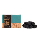 Vegan Bamboo Charcoal Dental Floss Refills 5-Pack | 5 x 33 Yards | Eco-Friendly Floss - Plant-Based Candelilla Wax Floss with Natural Mint Flavoring Hemlock Home Brewing