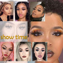 GOO GOO 3D Mink Eyelashes Fake Eyelashes, 25mm Dramatic Long Siberian Mink Eyelashes Natural Layered Effect Hand Made Strips Eyelashes Reusable Make Up Real False Eyelashes 1 Pair GOO GOO