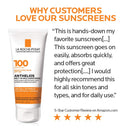La Roche-Posay Anthelios Melt-in Milk Body & Face Sunscreen Lotion Broad Spectrum SPF 100, Oxybenzone & Octinoxate Free, Sunscreen for Kids, Adults & Sun Sensitive Skin, Unscented, 3 Fl oz La Roche-Posay