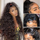 30 Inch Lace Front Wigs Human Hair Water Wave 100% Unprocessed Brazilian Virgin Hair Wigs With Baby Hair For Black Women 10A Glueless Lace Front Human Hair Wigs 150% Density Wigs (30,13x4 water wave) Zhuomei BEAUTY