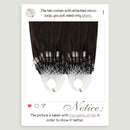 Ugeat Micro Loop Hair Extensions Human Hair Brown Hair Extensions