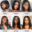 QTHAIR 14A Grade Short Straight Hair Bob Wigs Brazilian Virgin Human Hair Lace Front Wigs Straight Human Hair (12inch) 13x4 Lace Part 150% Density Pre Plucked with Baby Hair QTHAIR