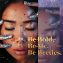 Beetles Gel Nail Polish Kit, 20 Pcs Celestial Collection Soak Off Nail Gel Black Polish White Blue Glitter Gel Polish Starter Kit with Gel Base Top Coat Brushes Stickers Rhinestone Gel Essential Kit beetles Gel Polish