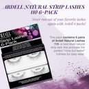Ardell Natural 110 Black Strip False Eyelashes, (6 pairs per pack) x 1 pack Ardell