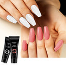 Poly Nail Gel Kit, Phoenixy 6 Colors Poly Nail Extension Gel Kit with 36W LED U V Nail Lamp Basic Nail Art Tools All In One Manicure Starter Kit Gift phoenixy