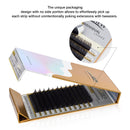 LASHVIEW Faux Mink Eyelash Extensions Soft Semi-Permanent Individual Silk Lashes Thickness 0.05mm C Curl Length 8mm Volume Fan for Professional Salon Use LASHVIEW