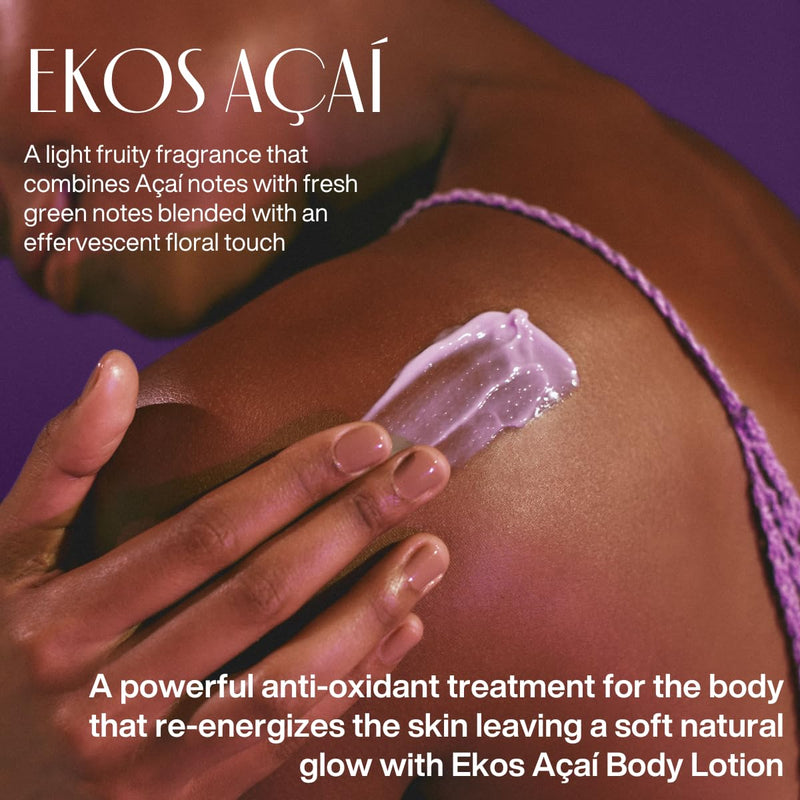 natura - Ekos Açaí Revitalizing Body Lotion Refill - Vegan Skin Care - 24 Hours of Soft Skin - Improves Skin Elasticity - Acai Oil - Brazilian Beauty Secrets - Body Care - 13.5 fl oz (400ml) Infinity Warehouse