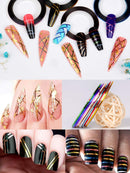 Spearlcable Nail Art Decoration Kit,50 Sheets Nail Stickers Crystal Rhinestones Set Holographic Butterfly Glitter Nail Foil Nail Tape Strips Iridescent Nail Sequins Flake for Acrylic Nail Art Spearlcable