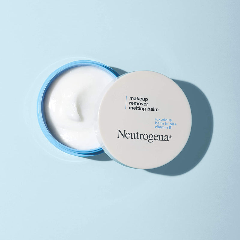 Neutrogena Makeup Remover Melting Balm to Oil with Vitamin E, Gentle and Nourishing Makeup Removing Balm for Eye, Lip, or Face Makeup, Travel-Friendly for On-the-Go, 2.0 ounces Neutrogena