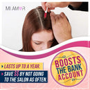 Premium Root Touch Up Dark Brown - Mi Amor - Fast and Grey Hair Root Cover Up - Extend Time Between Salon Trips - Water-resistant Root Cover Up - Dark Brown Mi Amour