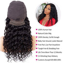 Pizazz 13x4 Lace Front Human Hair Wigs 9A Grade 150% Density Brazilian Deep Wave Lace Front Wig with Baby Hair Pre Plucked Natural Hairline Wigs for Black Women (24'') Pizazz Store