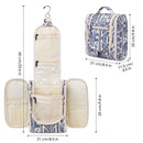 Hanging Travel Toiletry Bag Cosmetic Make up Organizer for Women and Men (Medium, Elephant) Narwey