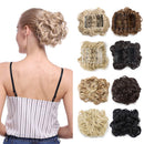 Messy Bun Hair Piece with Combs Clip in Bun Scrunchie Juva Bun Dish Fluffy Wavy Hair Updo Easy Stretch Big Chignon Short Ponytail Hairpiece for Women Dark Black Benehair Store