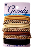 Goody Corporate Ouchless Elastic, Primal Neutrals, 15 Count GOODY