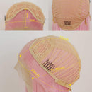 Maycaur Orange Lace Front Wigs Long Straight Hair 24 Inch Wigs for Fashion Women Synthetic Lace Front Wigs with Natural Hairline Maycaur