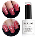 Glitter Gel Nail Polish, Gold Diamond Gelpolish Spark Shiny Nail Art Soak Off U V L E D Lacquer Gel Nail Starter Manicure Salon DIY at Home RAR82 Infinity Warehouse