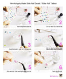 ALLYDREW 15 Sheets Skulls Water Slide Nail Art Decals Water Transfer Nail Decals (220+ Nail Decals) allydrew