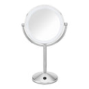 Conair Reflections Double-Sided LED Lighted Vanity Makeup Mirror, 1x/10x magnification, Polished Chrome finish Conair