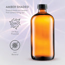 Amber Glass Spray Bottles - 16-Ounce (2-Pack) Refillable Glass Sprayer Container with Durable Leakproof Trigger Sprayer with Mist/Stream/Lock for Cleaning Products, Essential Oils, Aromatherapy, Water Paksh Novelty