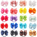 40PCS Baby Girls Hair Bows Ties 3inch Grosgrain Ribbon Bows Elastic Hair Ties Ponytail Holders for Toddlers Kids Children Teens CellElection