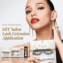 VLuxe by iEnvy Extended Collection: DIY Lash Extension Starter Kit With 10 Volume Extended Clusters, Applicator and Bond & Seal - Eye lifting Effect, Feather Light Reusable Lash with Super Thin Microbands I-ENVY