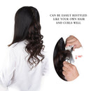 20" Clip in Hair Extensions Remy Human Hair for Women - Silky Straight Long Human Hair Clip on Extensions 75grams 4pieces Natural Blonde