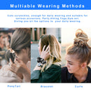 Velvet Scrunchies with Pocket Hidden Zipper Stash Hair Ties Elastic Bands for Girls Women Hair Accessories Great Scrunchy 4Pcs for Friends qiyue