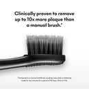 BURST Electric Toothbrush with Charcoal Sonic Toothbrush Head, Deep Clean, Fresh Breath & Healthier Smile, 3 Modes - Whitening, Sensitive, Massage, Black [Packaging May Vary] Burst