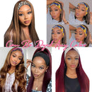 Headband Wig for Black Women Straight Hair Human Hair Wigs Gluess 150% Density Brazilian Virgin Machine Made 22 Inch Straight Long Headband Wigs YISEA Store