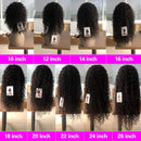 Water Wave Lace Frontal Wigs Deep Curly Human Hair Wigs for Black Women 9A Glueless Lace Front Wigs Human Hair with Baby Hair Pre Plucked Brazilian Virgin Hair Wet Wavy Human Hair Wigs 150 Density ouchuang