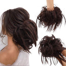 Tousled Updo Messy Bun Hair Piece Scrunchies Synthetic Wavy Extension Ponytail with Elastic Rubber Band Hairpiece Updo Extensions Scrunchies Wavy Hair and Ponytail Chignon Instant Ponytail for Women SIADEE