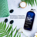 Botanic Hearth Tea Tree Hair Mask (16 oz each) and Tea Tree & Mint Body Wash (16 oz each) Bundle Botanic Hearth