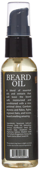 Uncle Jimmy Beard Oil, Restores Moisture, Softens and Reduces Beard Itch for Facial Hair of All Lengths, Made with Black Seed Oil & Honey 2oz (T108) Uncle Jimmy