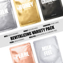 LAPCOS Revitalizing Variety Pack Sheet Masks, Daily Face Masks, Hydrate & Nourish Skin, Korean Skincare Favorite, 5-Pack LAPCOS