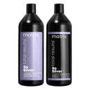 MATRIX Total Results So Silver Color Depositing Purple Shampoo For Neutralizing Yellow Tones | Tones Blonde & Silver Hair | For Color Treated Hair MATRIX