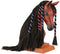 Breyer Horses Mane Beauty Horse Styling Head | Blaze | Black Extra-Long Silky No Tangle Mane | 10" x 4.25" x 4.25" | Styling Book, Brush, Hair Coils, Hair Clips, Elastics | Horse Toy | Model