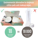 SWEET ADELINE | Reusable makeup remover pads | (18 pads + Laundry bag) Reusable cotton pad | Reusable face pads | Bamboo makeup remover pads | Reusable face rounds | reusable cotton rounds for toner Trifecta Living Co.