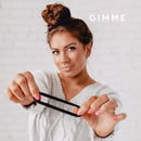 GIMME Bands Fitting Kit | Gentle Microfiber Hair Ties | Find Your Fit With Five Sizing Options | Hair Accessories Essential for Every Hair Type and Occasion | No Snagging, Dents, or Breakage | Black Onyx GIMME